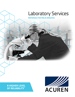 Acuren Laboratory Services Materials Testing and Analysis brochure thumbnail